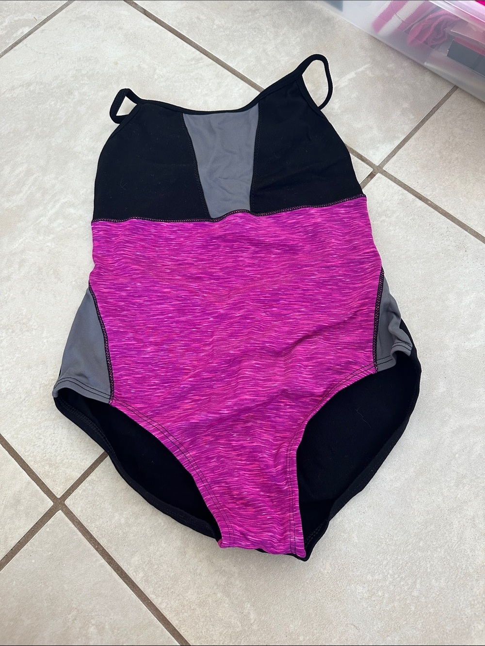 Women’s Leotard in Magenta and Black